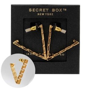 Greek Pattern Triangle Hoops